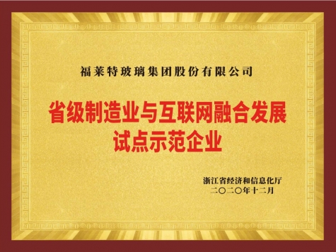 省级制造业与互联网融合发展试点示范企业